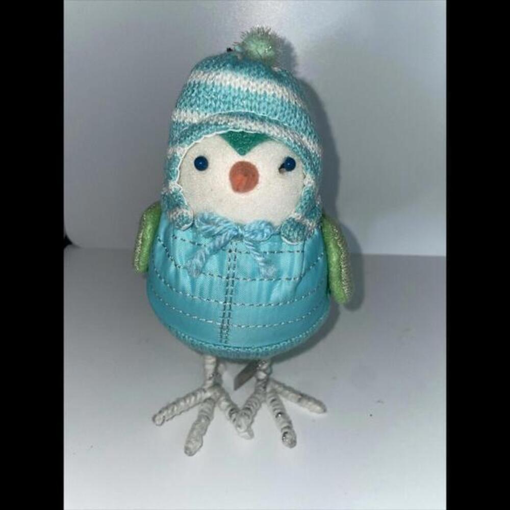 Christmas Blue Bird‎ NIEVA Featherly Friends Winter Figure Wondershop 2018 Rare